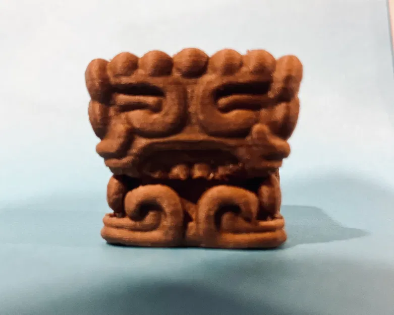 Tượng Aztec hình khối với chi tiết độc đáo từ Bambu Lab - Image 3