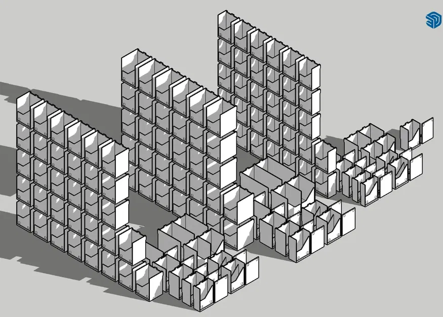 Hộp bài Ultimate v4 với nắp bản lề và cơ chế từ tính - Image 1