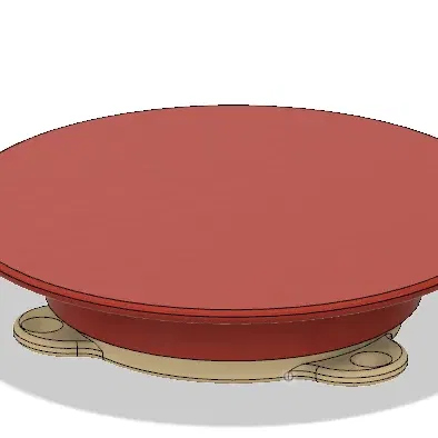 Bàn xoay trang trí với bi thủy tinh 10 cm