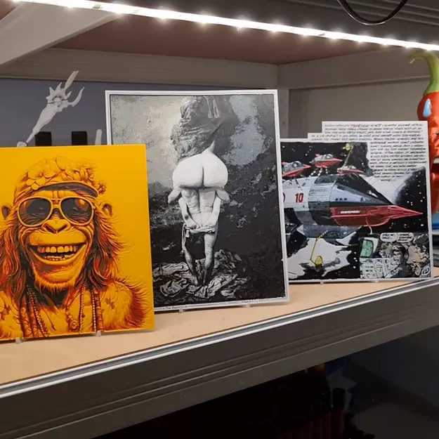 Giá đỡ gập cho hình ảnh HueForge dễ in - Image 1