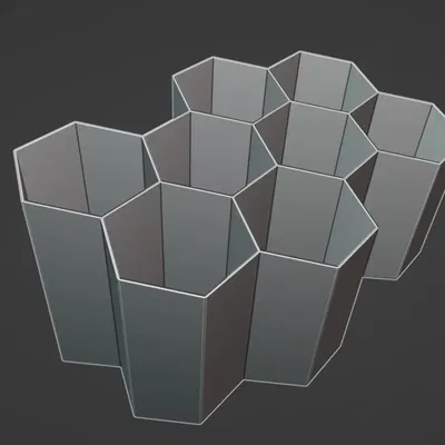 Giá đỡ bút tổ ong đơn giản cho bàn làm việc