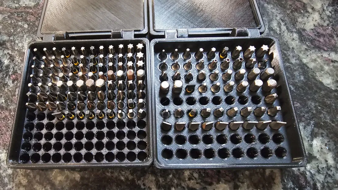 Hộp đựng bit lục giác 25mm với 144 khe cắm - Image 1