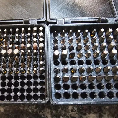 Hộp đựng bit lục giác 25mm với 144 khe cắm