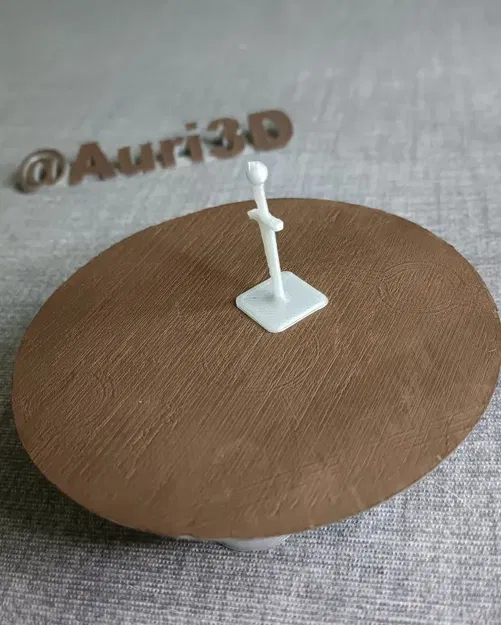 Kiến trúc trang trí với thanh kiếm cắm trên mặt đất - Image 1