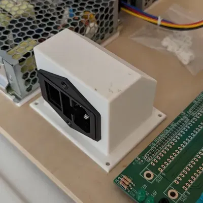 Vỏ kết nối IEC C14 với công tắc và cầu chì