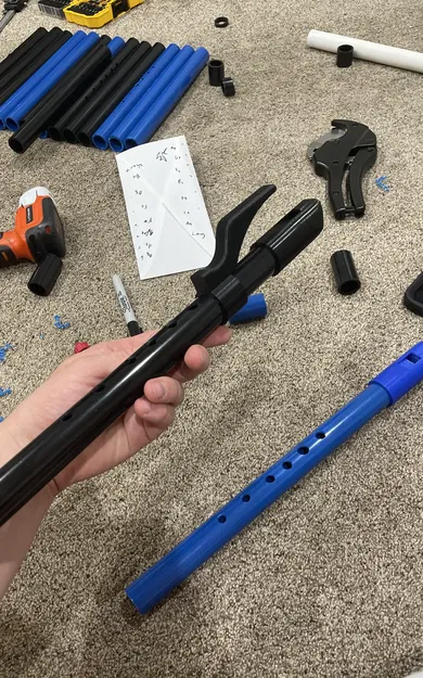 Khối thổi nhạc PVC 3/4" cho sáo phong cách người bản địa - Image 1