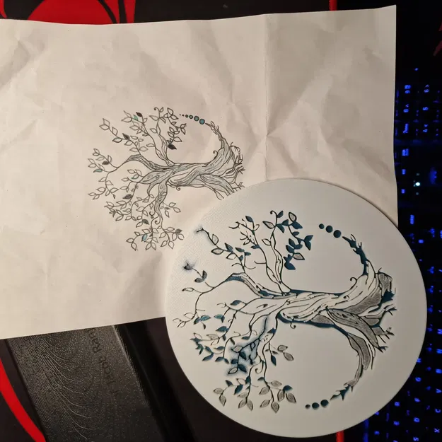 Nghệ thuật treo tường hình cây Teresa 3D - Image 3