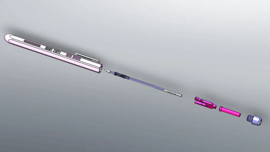 Bút bi in nhanh với ruột 107mm - Image 8