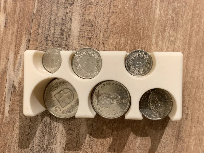 Giá đỡ tiền xu cho franc Thụy Sĩ (nhỏ gọn không có lỗ 5 cent) - Image 2
