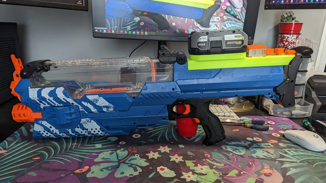 Nắp pin Nerf Rival Nemesis với quạt Ryobi - Image 1