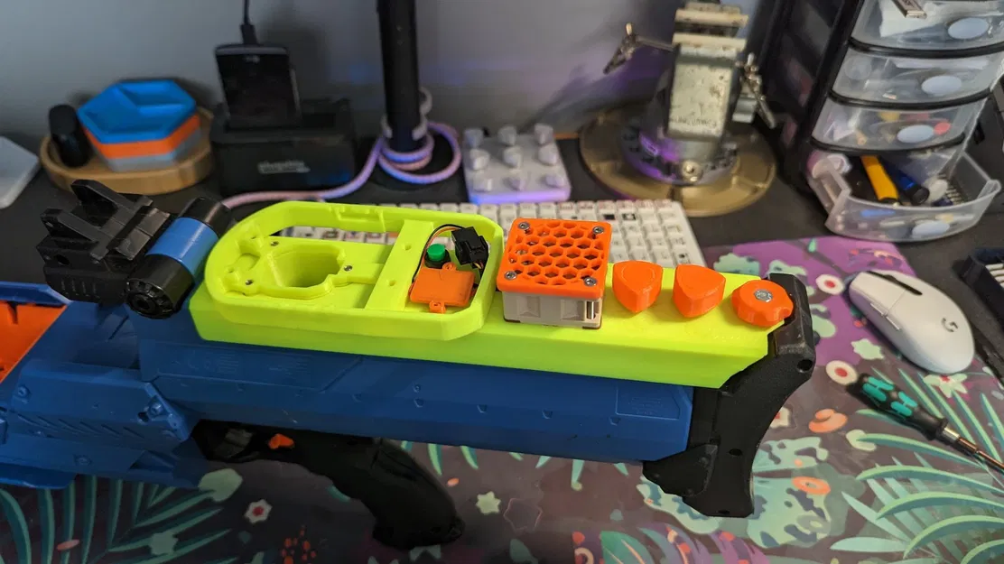 Nắp pin Nerf Rival Nemesis với quạt Ryobi - Image 4