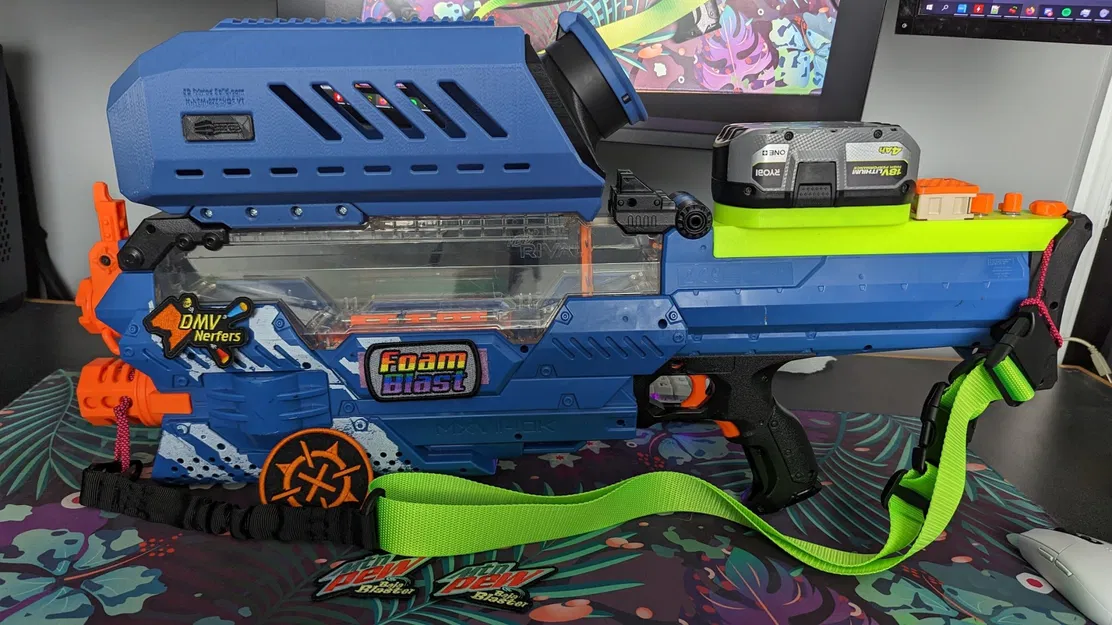 Nắp pin Nerf Rival Nemesis với quạt Ryobi - Image 10