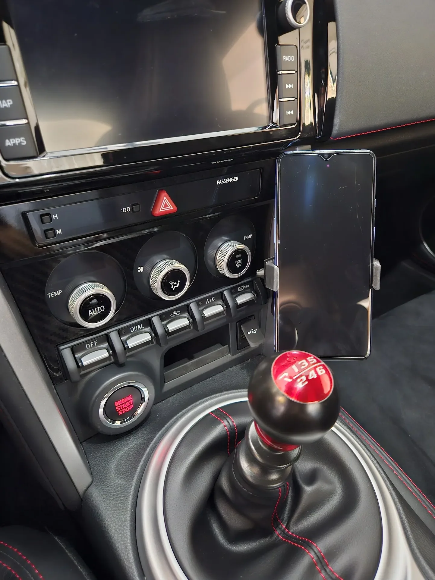 Bộ chuyển đổi bóng 17mm cho điện thoại trên Subaru BRZ, Toy… 1