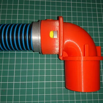 Bộ chuyển đổi cổng bụi cyclone 50mm góc 90 độ với kết nố...