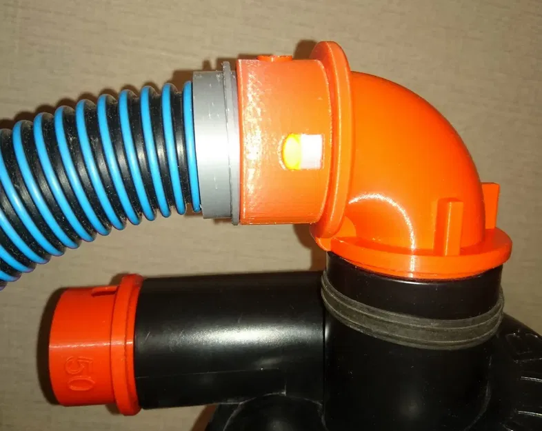 Bộ chuyển đổi cổng bụi cyclone 50mm góc 90 độ với kết nố... - Image 2