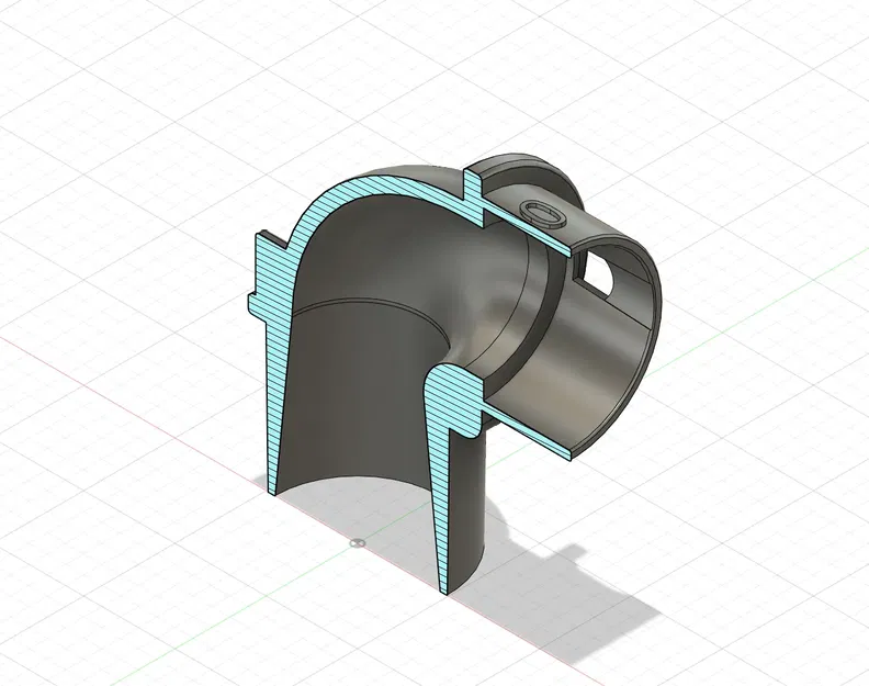 Bộ chuyển đổi cổng bụi cyclone 50mm góc 90 độ với kết nố... - Image 8