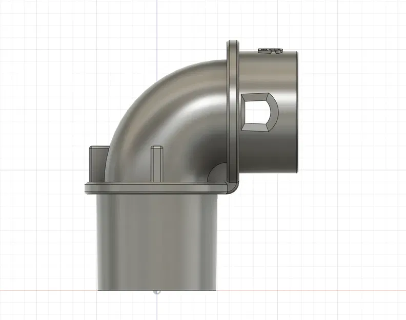 Bộ chuyển đổi cổng bụi cyclone 50mm góc 90 độ với kết nố... - Image 9
