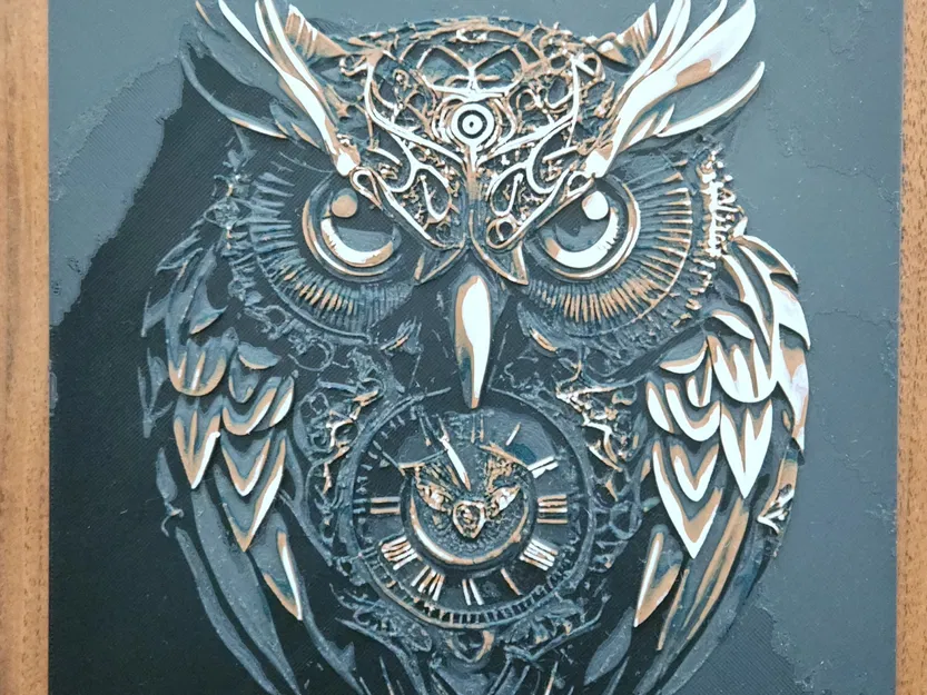 Đồng hồ cú nghệ thuật với thiết kế độc đáo - Image 1