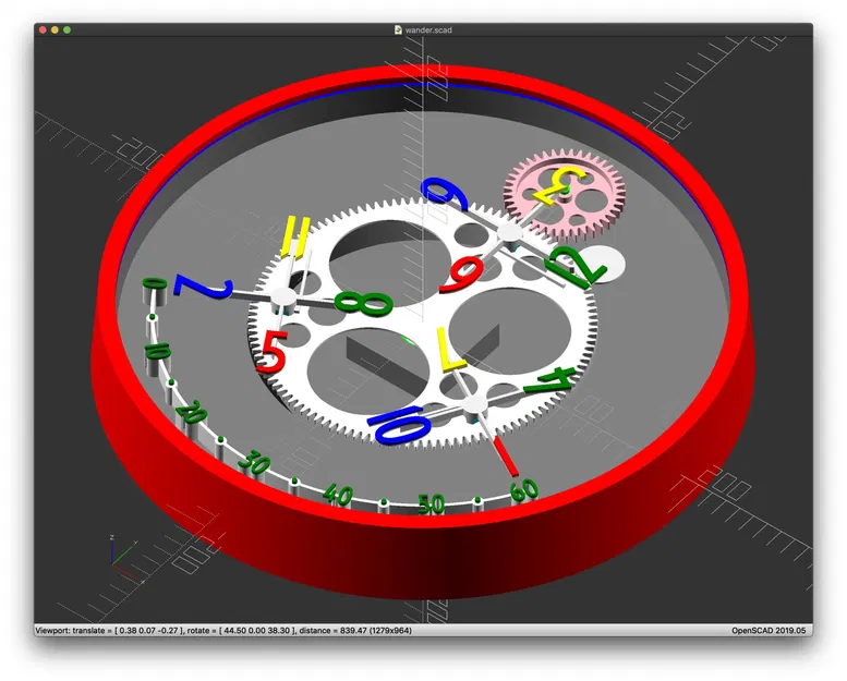 Đồng hồ giờ lang thang treo tường phong cách hiện đại - Image 5