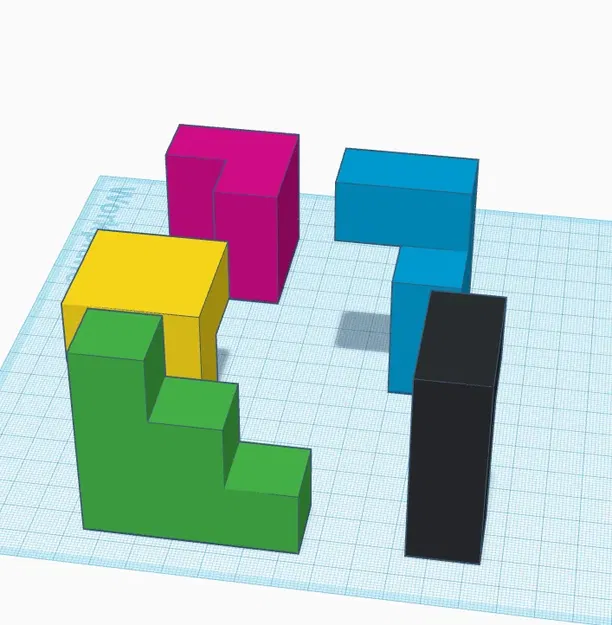 Khối lập phương xếp hình 3D có thể in và giải đố - Image 1