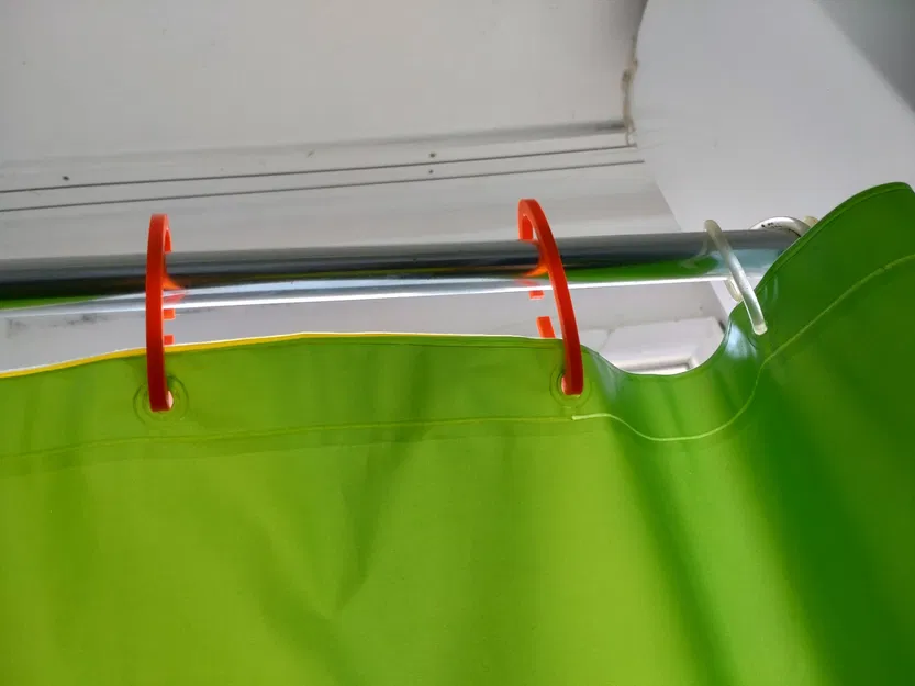 Móc treo rèm tắm thay thế đơn giản - Image 1