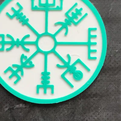 Móc khóa Vegvisir phong cách Viking