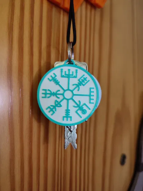 Móc khóa Vegvisir phong cách Viking - Image 2