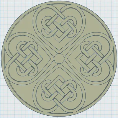Biểu tượng Celtic với đế lót ly nghệ thuật 35