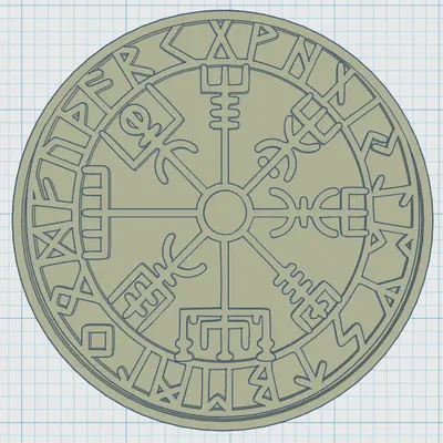 Biểu tượng Viking trên đế lót ly nghệ thuật