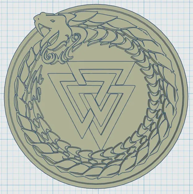 Biểu tượng Viking trên đế lót ly độc đáo - Image 1