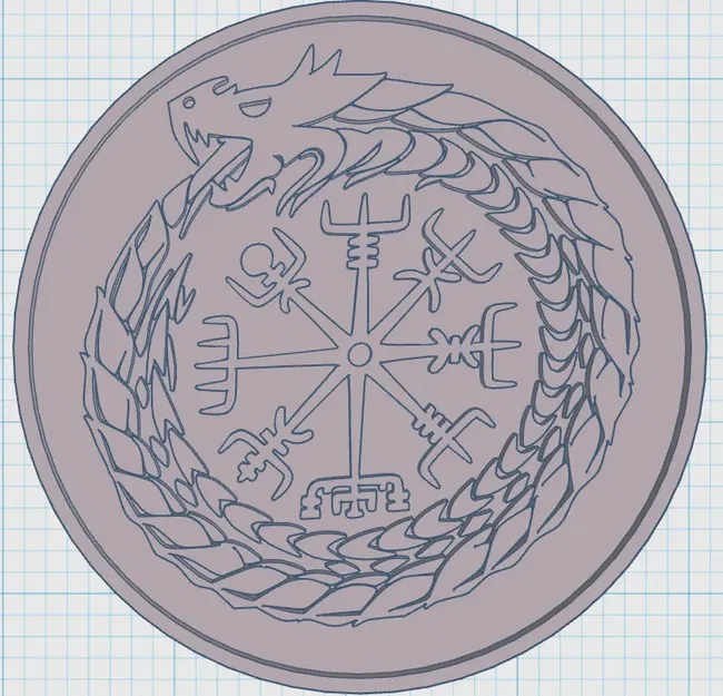 Biểu tượng Viking với thiết kế độc đáo cho đế ly - Image 1