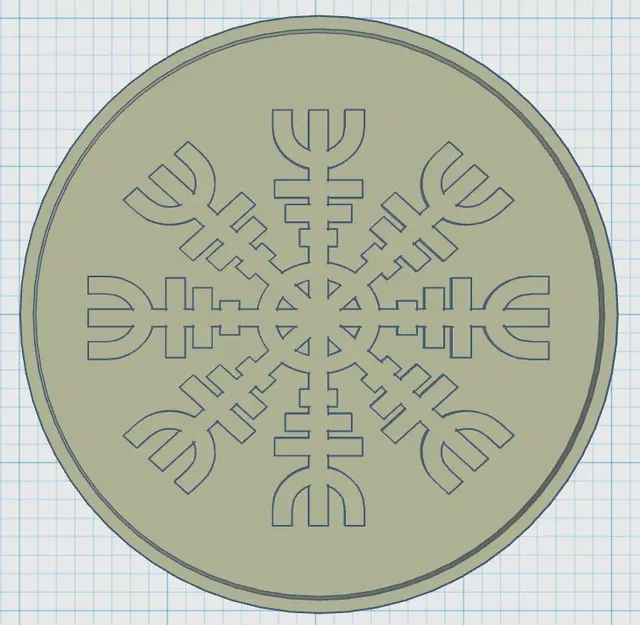 Biểu tượng Viking trên đế lót ly độc đáo - Image 1