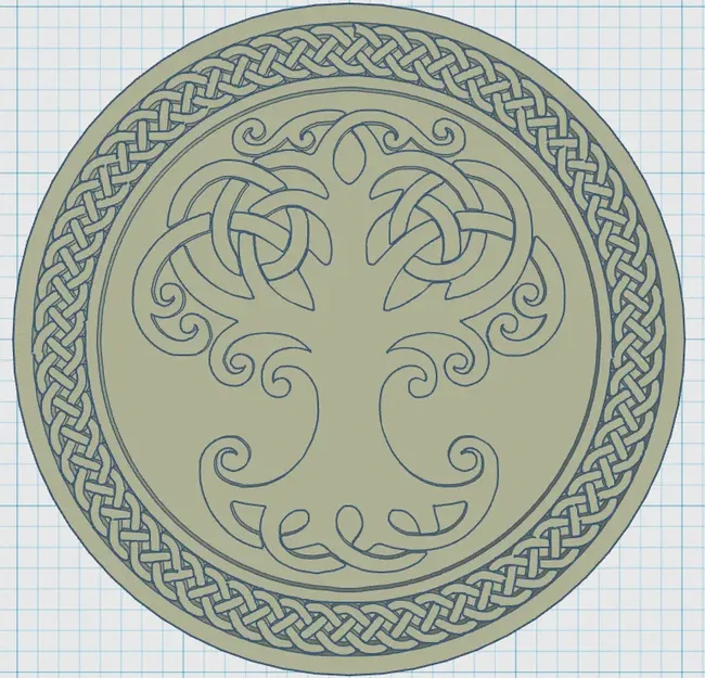 Biểu tượng Viking trên đế lót ly độc đáo 24 - Image 1