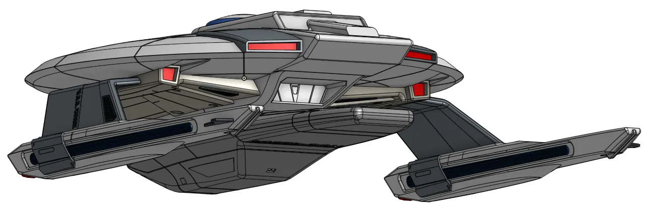 Mô hình tàu vũ trụ USS Curry - NCC-42254 từ Star Trek - Image 2