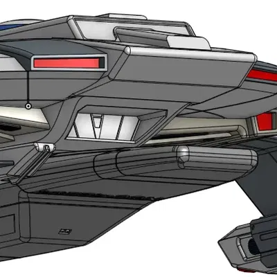 Mô hình tàu vũ trụ USS Curry - NCC-42254 từ Star Trek