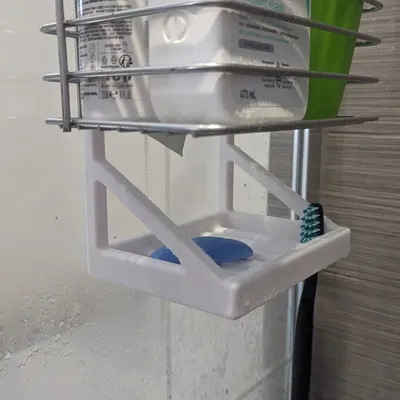 Giá đỡ xà phòng treo cho giá đỡ vòi sen bằng kim loại