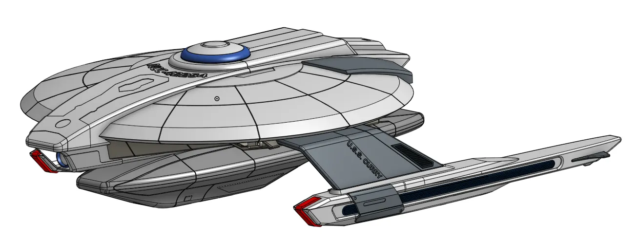 Mô hình tàu vũ trụ USS Curry - NCC-42254 từ Star Trek - Image 30
