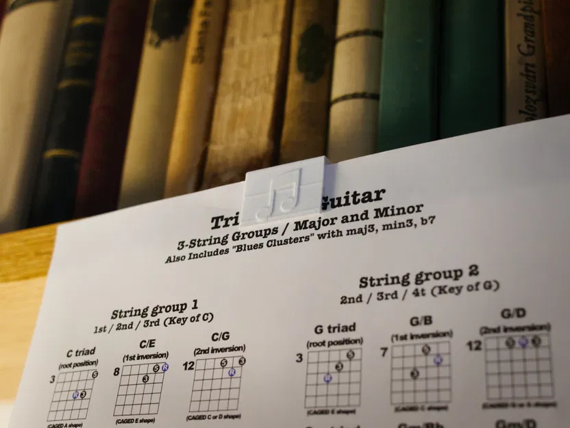 Giá đỡ nhạc giấy gắn kệ cho guitar - Image 1