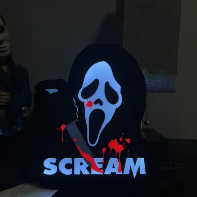 Hộp đèn Scream độc đáo in từ Bambu X1C