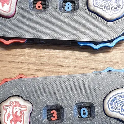 Bảng đếm sát thương và kinh hoàng trong trò chơi Arkham Horror