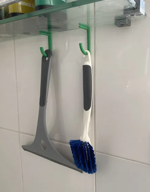 Móc treo đơn giản cho kệ tắm - Image 1