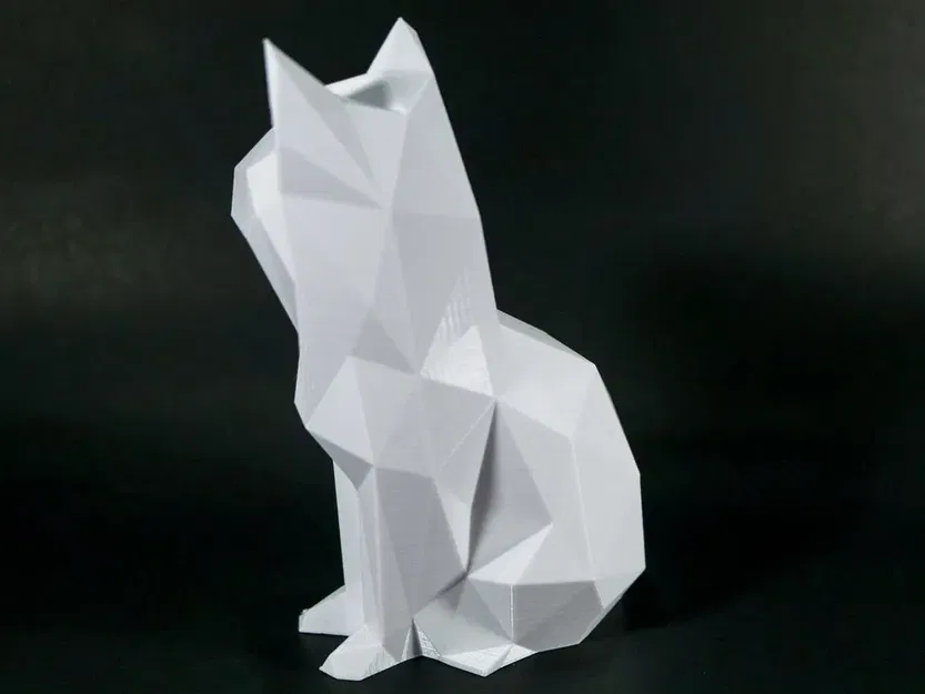 Mô hình mèo ngồi phong cách Low Poly - Image 3