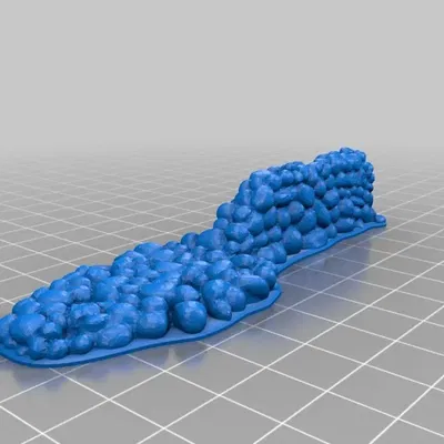 Tường đá nông thôn cho mô hình 28mm