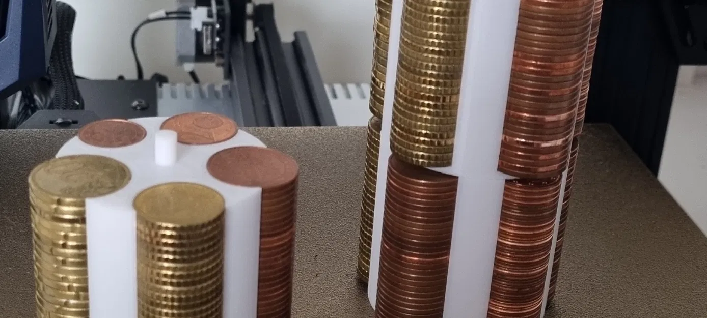 Giá đỡ tổ chức tiền xu EURO tự thiết kế - Image 3