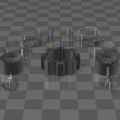 Núm vặn tùy chỉnh cho máy in 3D với phần trong suốt
