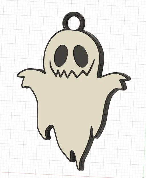 Móc khóa ma đơn giản dễ thương - Image 1