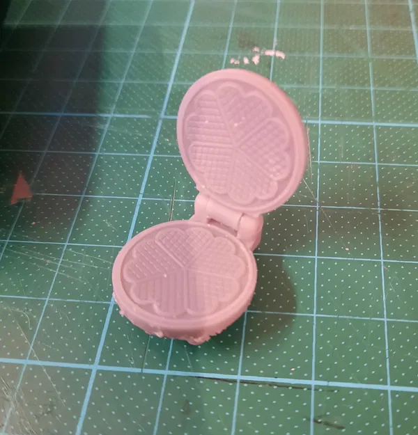 Máy làm bánh quế mini cho nhà búp bê 15x15 mm - Image 4