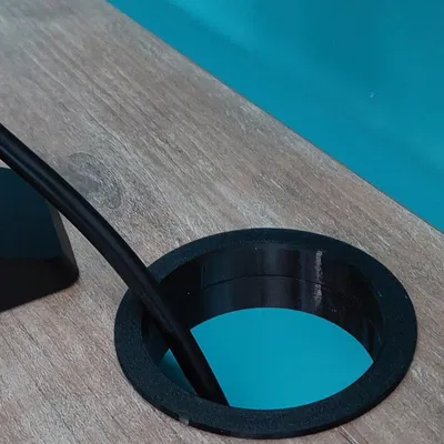 Nắp cáp bàn làm việc - mũi khoan gỗ 60mm