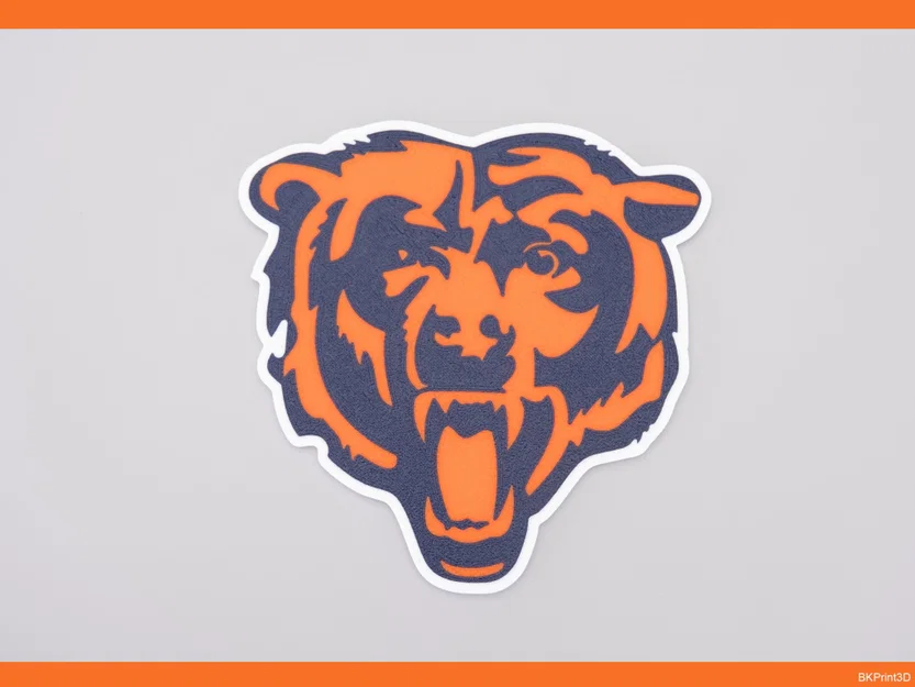 Biểu tượng Chicago Bears nhiều màu sắc - Image 1
