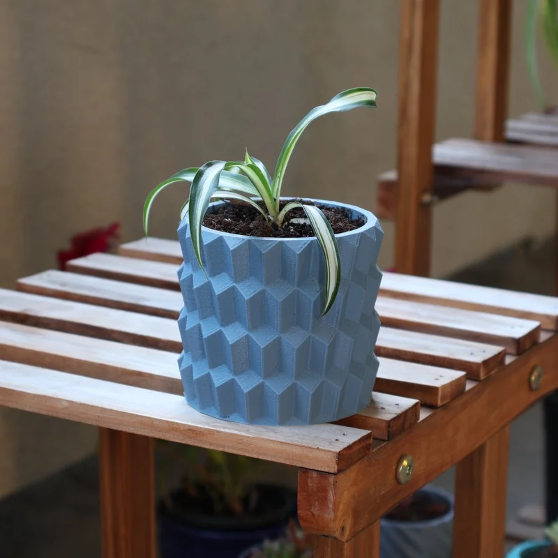 Chậu trồng cây đèn chùm pha lê có lỗ thoát nước